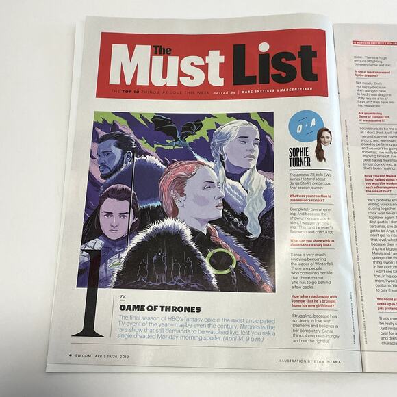 Entertainment Weekly April 19/26 2019 Avengers Black Widow Scarlett Johansson - Picture 4 of 16